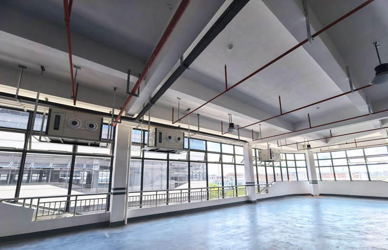 電動工具生產車間制冷降溫，安裝蒸發冷省電空調 - 臥式射流機型