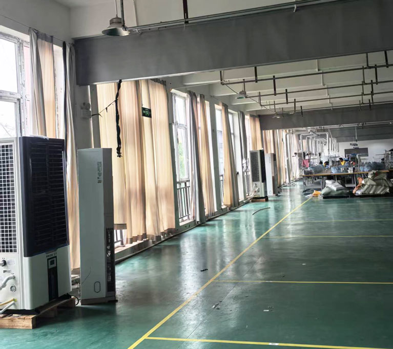 大車間降溫設備優選，蒸發冷省電空調-立式軸流雙風口空調機組